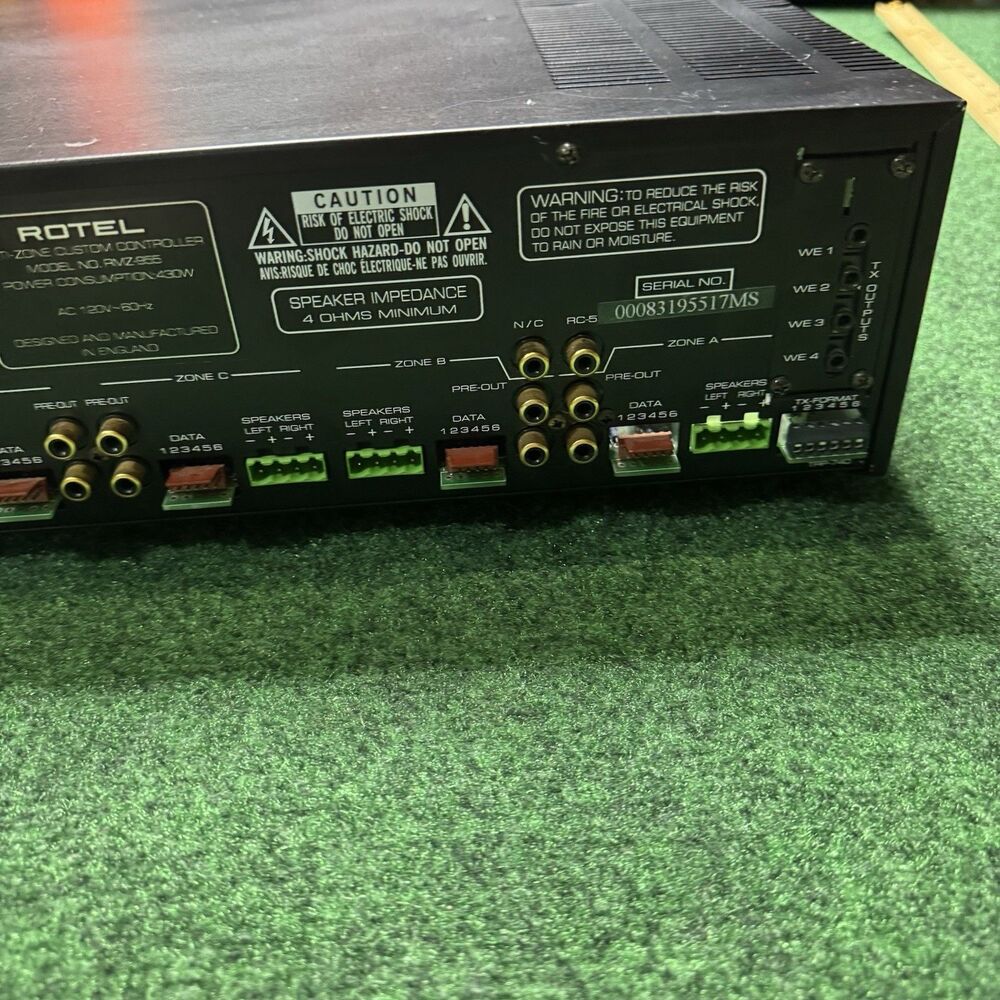 Rotel RZ-95 Multi Zone Custom Audio Controller Tested Working Home Audio - Picture 7 of 12